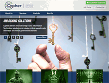 Tablet Screenshot of cypher-llc.com